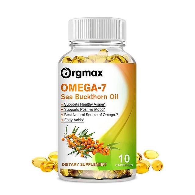 Visgaler Orgmax Omega 7 Sea Buckthorn Capsules Fatty Acids Vitamin Minerals Relief Eyes Fatigue Boost Vision Skin Cardiovascular Health 10 pcs on Productcaster.