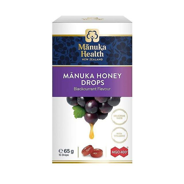 Manuka Health MGO 400+ Manuka Honey Drops with Blackcurrant 65g (MAN053) on Productcaster.