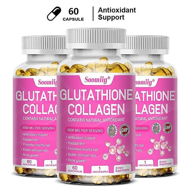 Visgaler Daitea Glutathione Collagen Capsules Antioxidant,anti-aging,whitening Support Skin,joints,hair Nails Health Enhance Immunity 60 count-3 bo... on Productcaster.