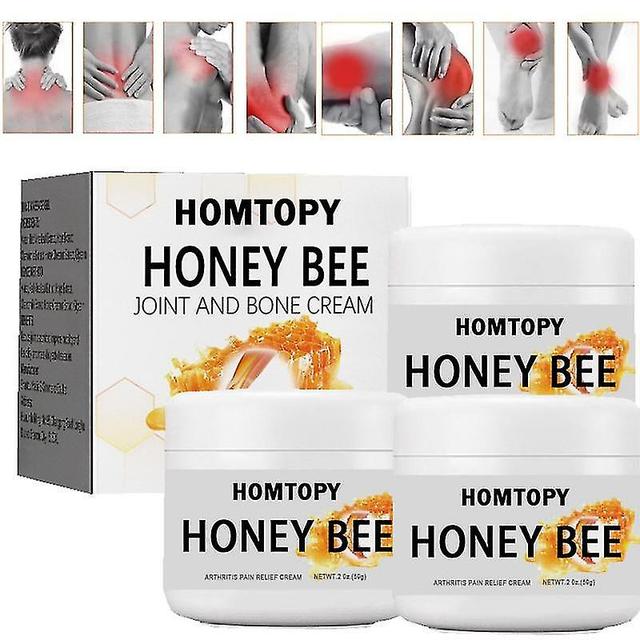 Bee Pain Relief Bone Healing Cream Luonnolliset ainesosat edistävät verenkiertoa nivelvaivojen parantamiseksi potilaat 3kpl on Productcaster.