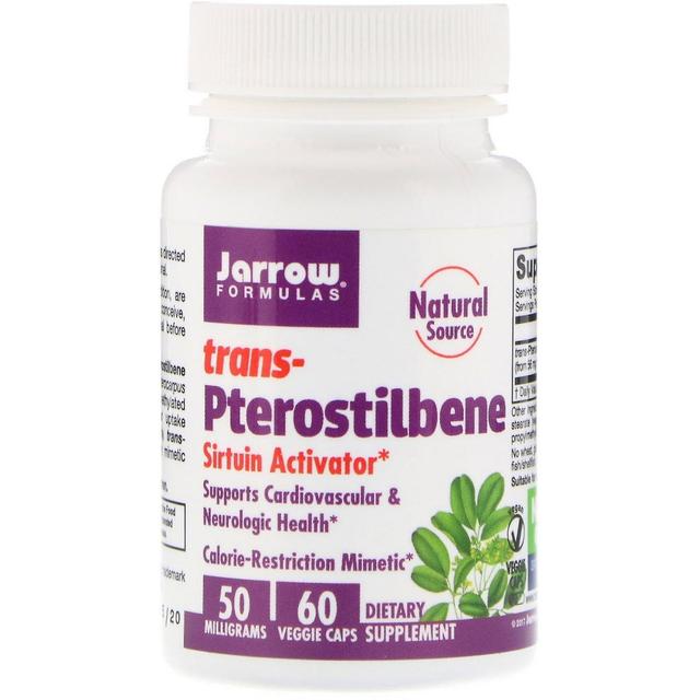 Jarrow Formulas, Trans-Pterostilbene, 50 mg, 60 vegetarische Kapseln on Productcaster.