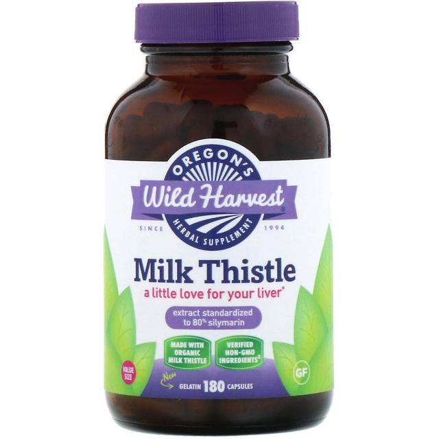 Oregon's Wild Harvest, Milk Thistle, 180 Capsules on Productcaster.