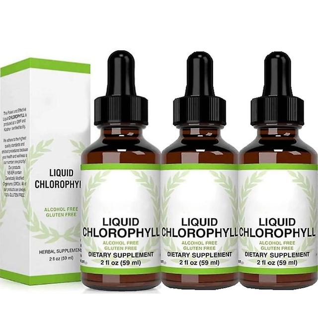 Chlorophyll Liquid Drops - All Natural Concentrate for Energy and Digestion 3pcs on Productcaster.