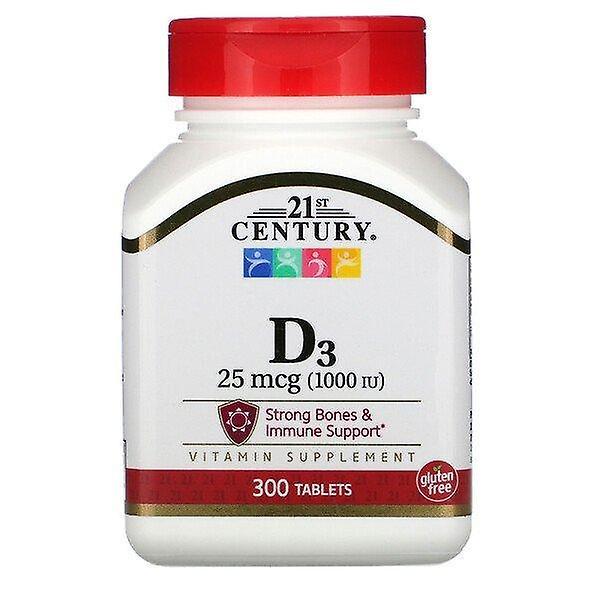 21st Century, Vitamin D3, 25 mcg (1,000 IU), 300 Tablets on Productcaster.