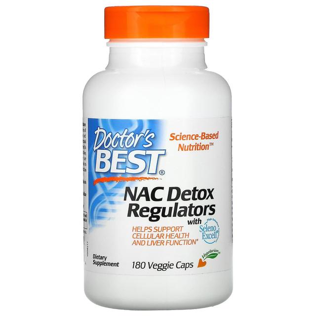 Doctor's Best, NAC Detox Regulators, 180 Veggie Caps on Productcaster.