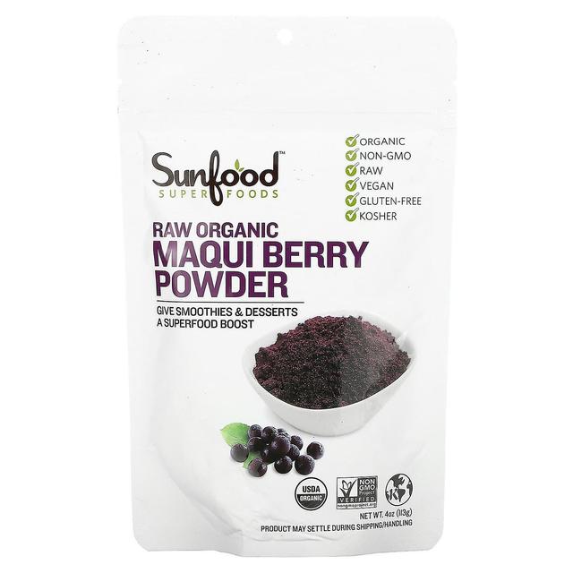 Sunfood, Superfoods, Raw Organic Maqui Berry Powder, 4 oz (113 g) on Productcaster.