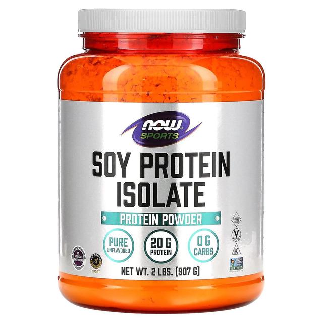 NOW Foods, Sport, Soja-eiwit isolaat, Puur Niet-gearomatiseerd, 2 lbs (907 g) on Productcaster.