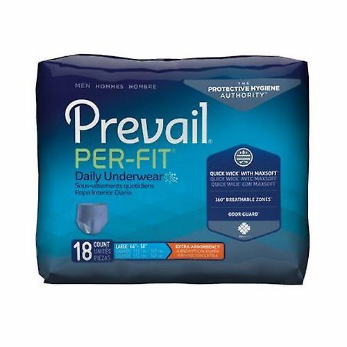 First Quality Male Adult Absorbent Underwear Prevail Per-Fit Men Pull On with Tear Away Seams Large Disposable M, Count of 72 (Pack of 1) on Productcaster.