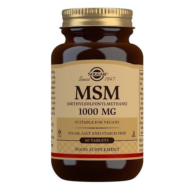 Solgar MSM 1000mg tablets 60 (12537082) on Productcaster.