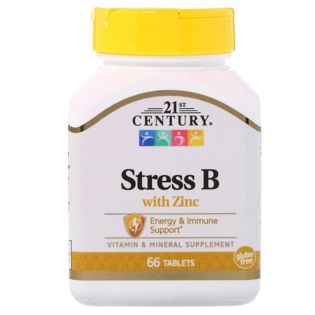 21st Century 21e eeuw, Stress B met zink, 66 tabletten on Productcaster.