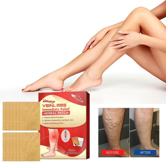 South Moon Varicose Care Herbal Patch Leg Massage Relieve Soreness Earthworm Leg Vein Care Patch Massage Oil1pcs) -GSL 1PCS on Productcaster.