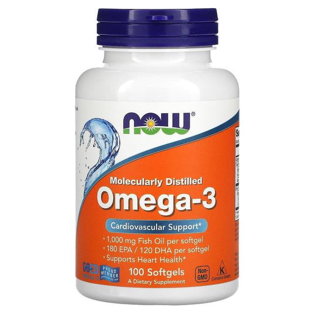 NOW Foods, Omega-3, 180 EPA / 120 DHA, 100 Softgels on Productcaster.