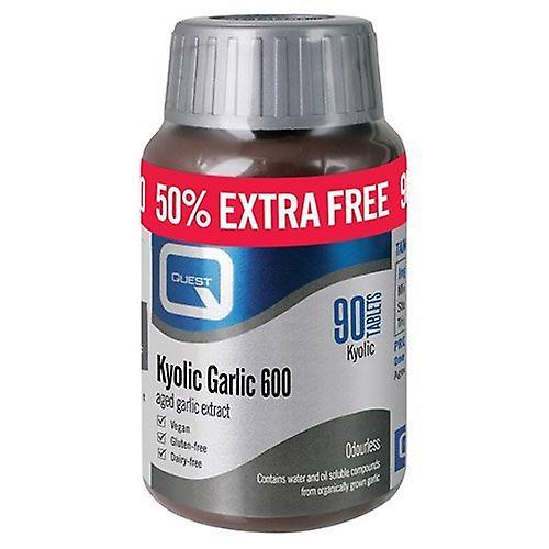 Quest Kyolic Garlic 600mg Extract 50% extra free 90 tabs for the price of 60 on Productcaster.