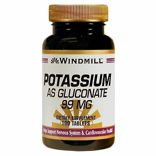 Windmill Health Potassium As Gluconate,99mg,100 Tabs (Pack of 4) on Productcaster.