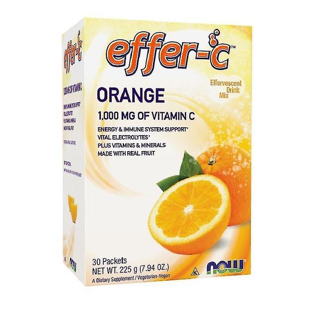 Now Foods Effer-c Orange Packets 30 on Productcaster.