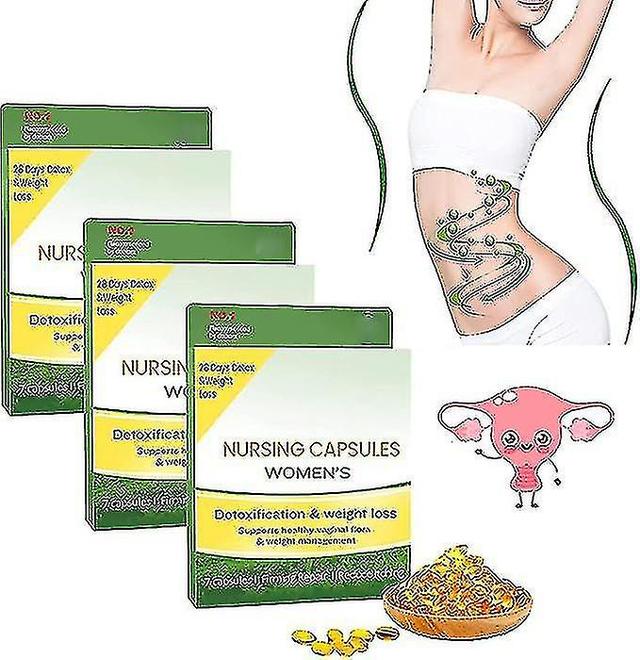 Ultraslim Natural Detox Slimming Kapsułki, ultraslim Detox Capsules, natychmiastowe Anti-Itch Detox Tighten i odżywia pochwę dla kobiet 21pcs on Productcaster.