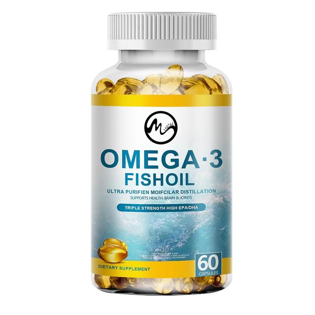 TIB Les capsules d’huile de poisson oméga 3 soutiennent le système nerveux du cerveau, bon pour les maladies cardiovasculaires, l’anti-inflammation... on Productcaster.