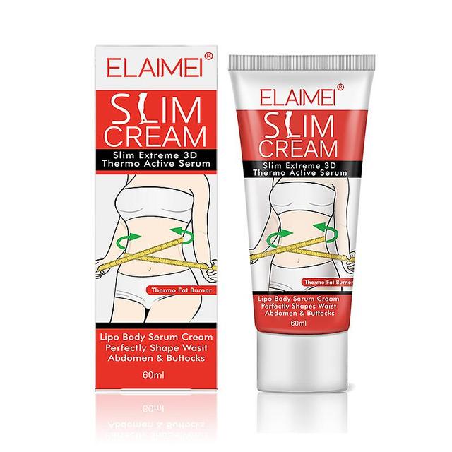 Elrosa 60ml Hot Slim Cream, Crème raffermissante du ventre réduisent efficacement les graisses Anti Cellulite Combustion rapide des graisses 2 Pcs on Productcaster.