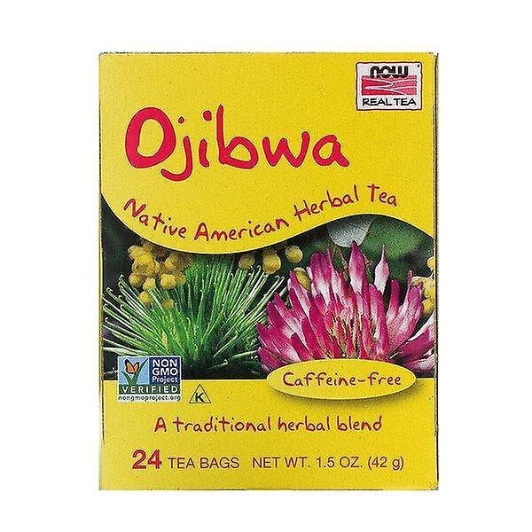 Now Foods, Té Real, Ojibwa, Sin Cafeína, 24 Bolsitas de Té, 1.5 oz (42 g) on Productcaster.