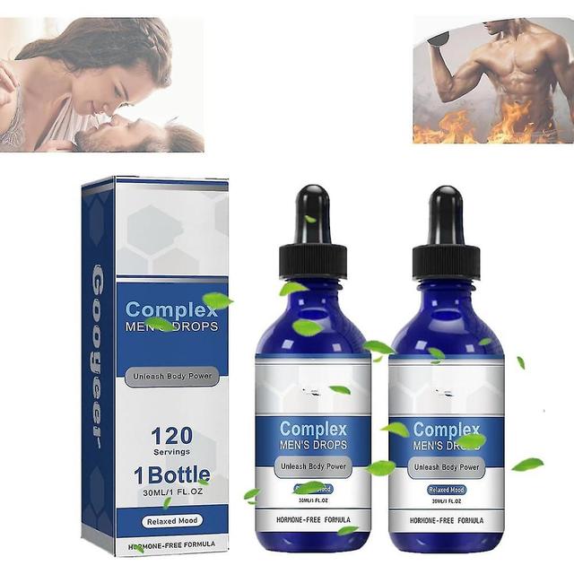 Complex Men's Drops, 30ml Complex Mens Drops, Complex Drops For Men, Inhibitor Supplement Drops, Secret Happy Drops For Strong Men IVR 2pcs on Productcaster.