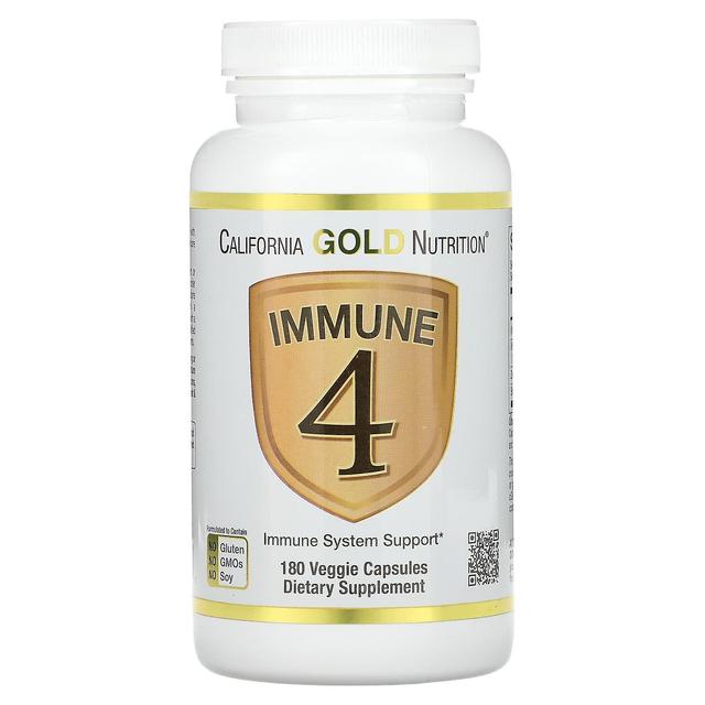 California Gold Nutrition, Immune 4, Immune System Support, 180 Veggie Capsules on Productcaster.