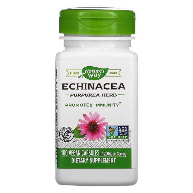 Nature's Way, Erva Echinacea Purpurea, 400 mg, 100 Cápsulas Veganas on Productcaster.