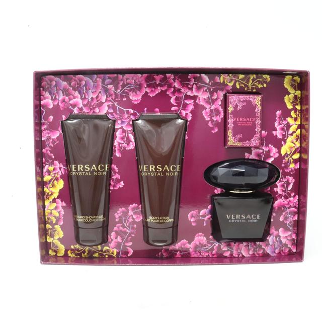 Versace Crystal Noir Eau De Toilette 4-Pcs Set / New With Box on Productcaster.