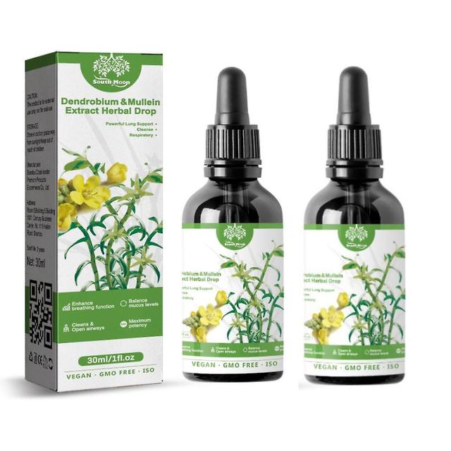 1-3pcs Dendrobium & Mullein Extract - Soutien pulmonaire puissant & respiratoire & - Gouttes faites - Nettoyer à base de plantes on Productcaster.