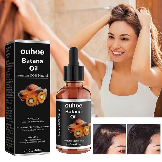 Fly Batana Oil For Health Hair,promotes Hair Wellness For Men & Womenenhances Hair & Skin Radiance,leaves Your Hair Smoother Oil 60ml Black on Productcaster.