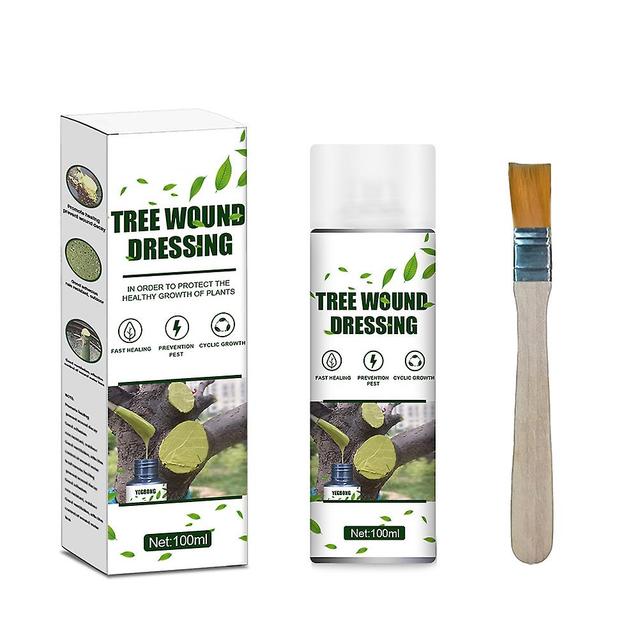 Wjbd 100g Arbre Plaie Coupé Pâte Plante Frottis Agent Bonsaï Outils Élagage Composé Scellant Avec Brosse Outils on Productcaster.