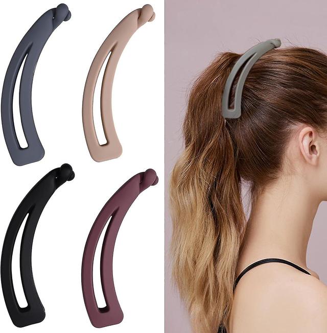 Snngv Lot De 4 Grandes Pinces Cheveux Banane Pour Femmes Rtro Jolies Pinces Cheveux Classique Accessoires De Coiffure Cheveux Pais Banana Clip on Productcaster.