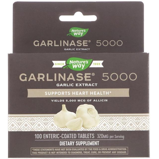 Nature's Way, Garlinase 5000, 320 mg , 100 Enteric-Coated Tablets on Productcaster.