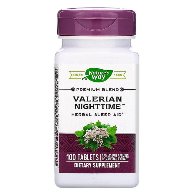 Nature's Way Naturens vej, Valerian Nighttime, 100 tabletter on Productcaster.