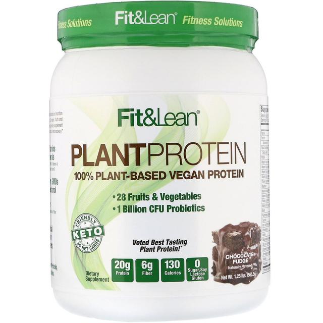 Fit & Lean, Plant Protein, Chocolate Fudge, 1,25 lb (565,5 g) on Productcaster.