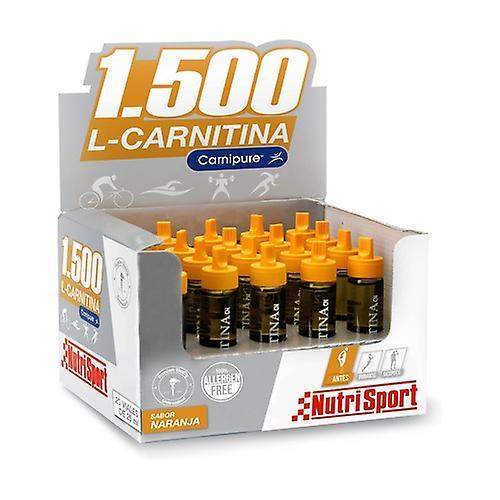 Nutrisport L-Carnitine 1500 Orange 20 ampoules on Productcaster.