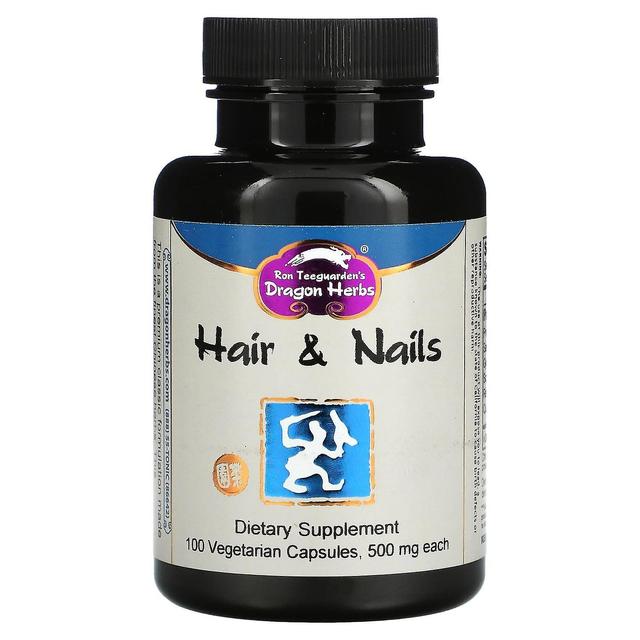 Dragon Herbs ( Ron Teeguarden ), Hair & Nails, 500 mg, 100 Vegetarian Capsules on Productcaster.