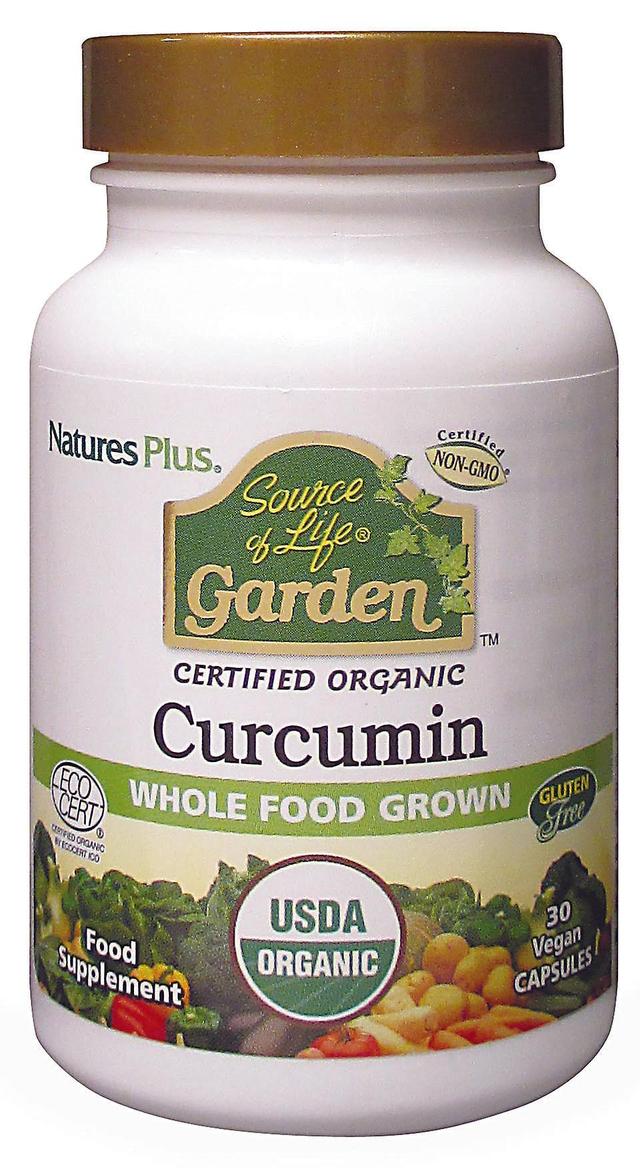 Nature's Plus Naturens plus livskälla trädgårdscertifierad ekologisk curcumin 30-tal on Productcaster.