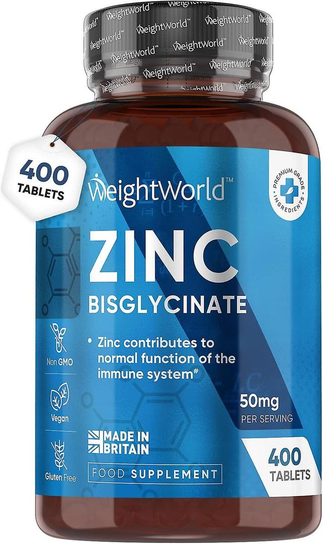 WeightWorld zinkbisglycinat 50mg 400 tabletter on Productcaster.