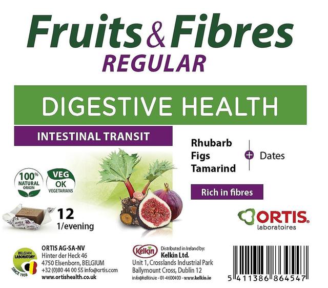 Ortis Fruits & Fibres Regular Chewable Cubes - 12 Pack on Productcaster.