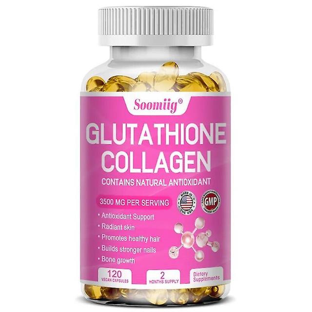 Visgaler Daitea Glutathione Collagen Capsules Antioxidant,anti-aging,whitening Support Skin,joints,hair Nails Health Enhance Immunity 120 count-1 b... on Productcaster.