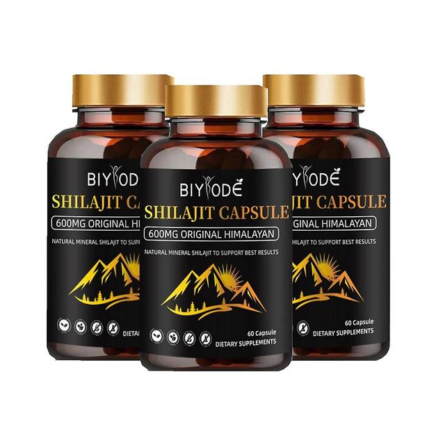 1-3pcs Pure 100% Himalayan Shilajit, Contains Fulvic Acid Energy Supplement Capsules on Productcaster.