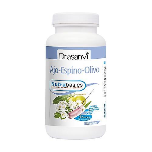 Drasanvi Valkosipuli, orapihlaja ja oliivinutrabasics 120 softgels on Productcaster.