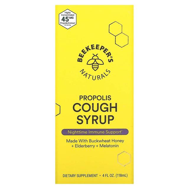 Beekeepers Naturals Mehiläishoitajan luonnolliset tuotteet, propolis-yskäsiirappi, 4 fl oz (118 ml) on Productcaster.