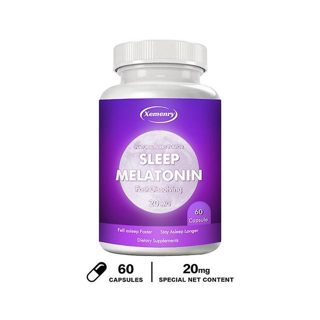 Vorallme Melatonin Capsules 20 Mg Support Natural Sleep Cycles Help Promote Relaxation And Sleep - Clinically Researched Melatonin 60 Capsules on Productcaster.