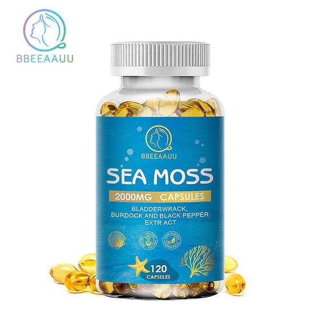 Visgaler Organic Sea Moss Capsule Rich In Vitamin Mineral Boost Immune System Detox Promotes Metabolism Promote Hormonal Balance 120pcs on Productcaster.