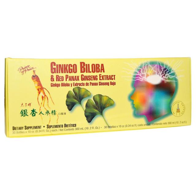 Prince of Peace, Ginkgo Biloba & Red Panax Ginseng Extract, 30 Bottles, 0.34 fl on Productcaster.