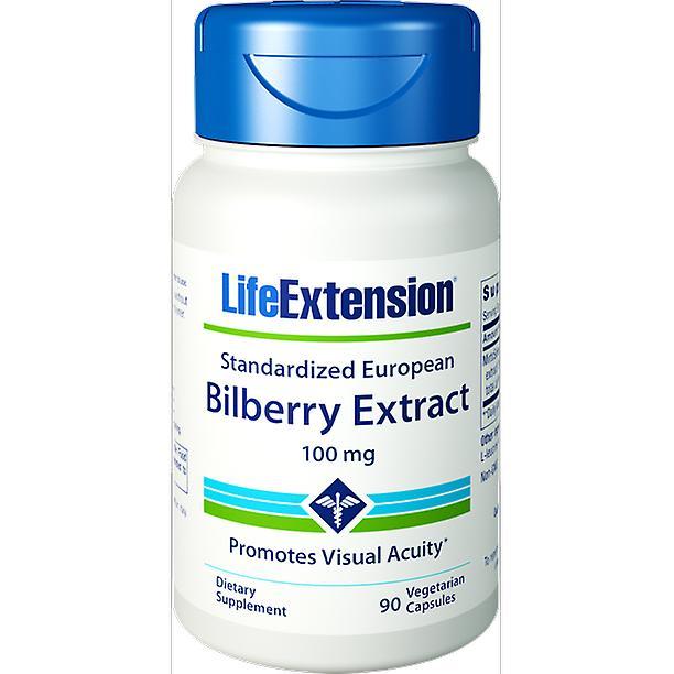 Life extension standardized european bilberry extract vegetarian capsules, 90 ct on Productcaster.