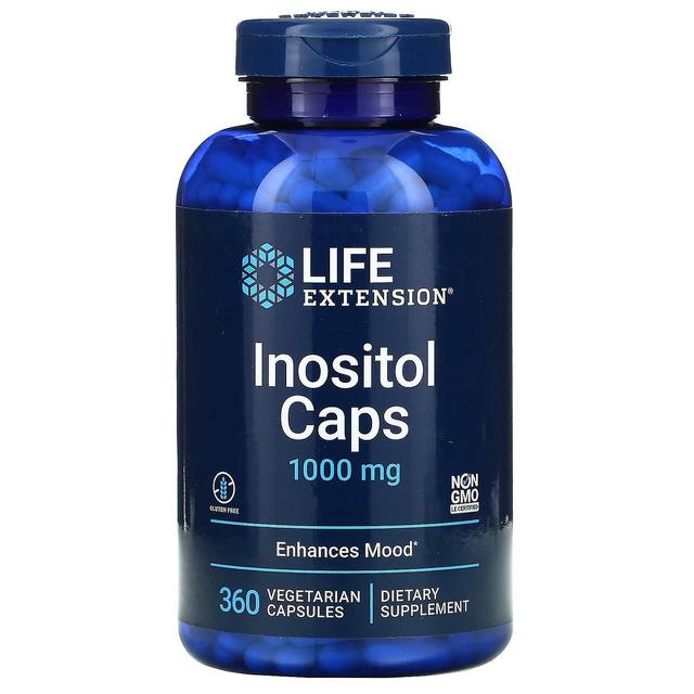 Life Extension, inositolikorkit, 1,000 mg, 360 kasvissyöjäkapselia on Productcaster.