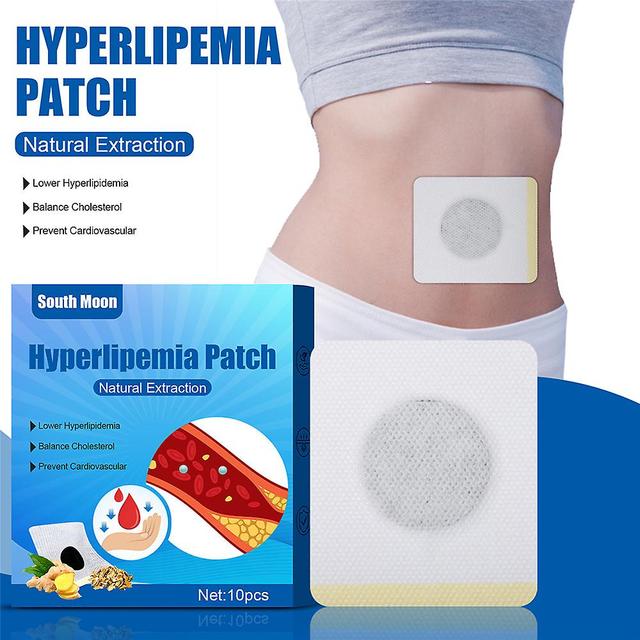 1/2pack Hyperlipemia Patch Natural Extraction Lower Hyperlipemia Balance Cholesterol Prevent Cardiovascular 1Pack on Productcaster.