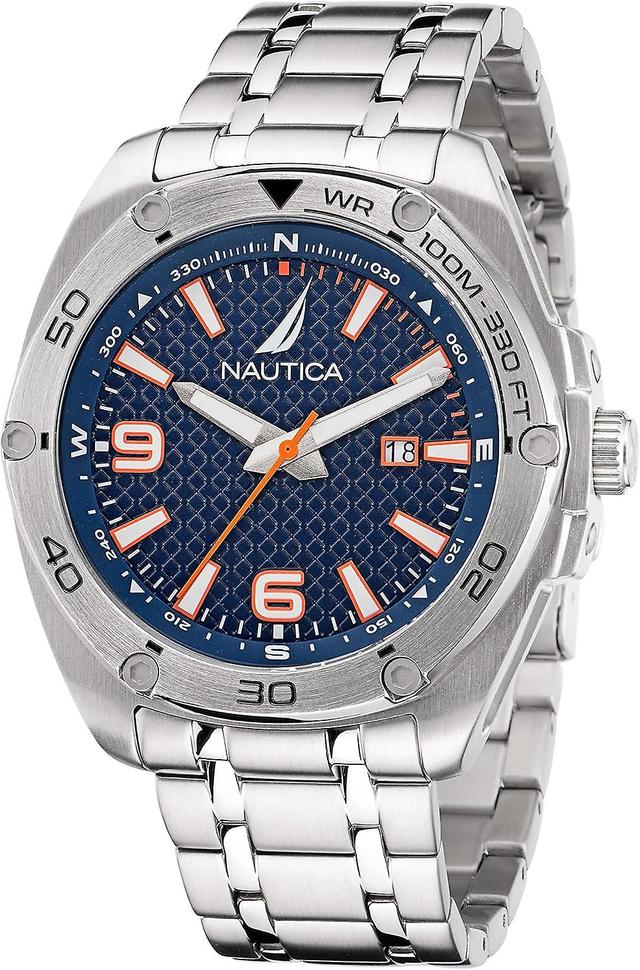 Nautica Men's Watch NAPTCF203 Silver and Blue on Productcaster.